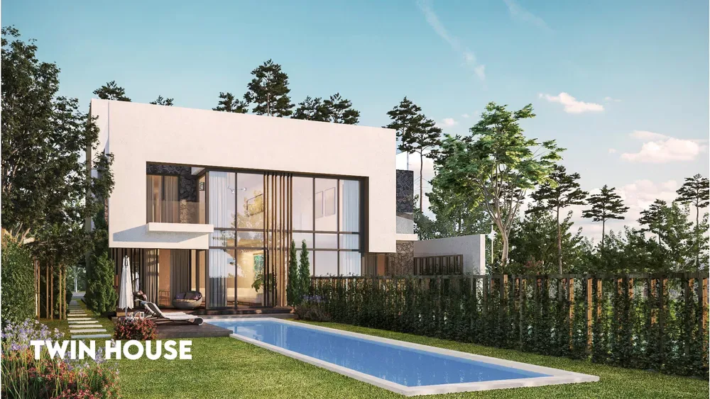 4 Bed Twin House with Garden at Il Bosco New Capital by Misr Italia Properties For Sale in New Capital City | Forsa Property