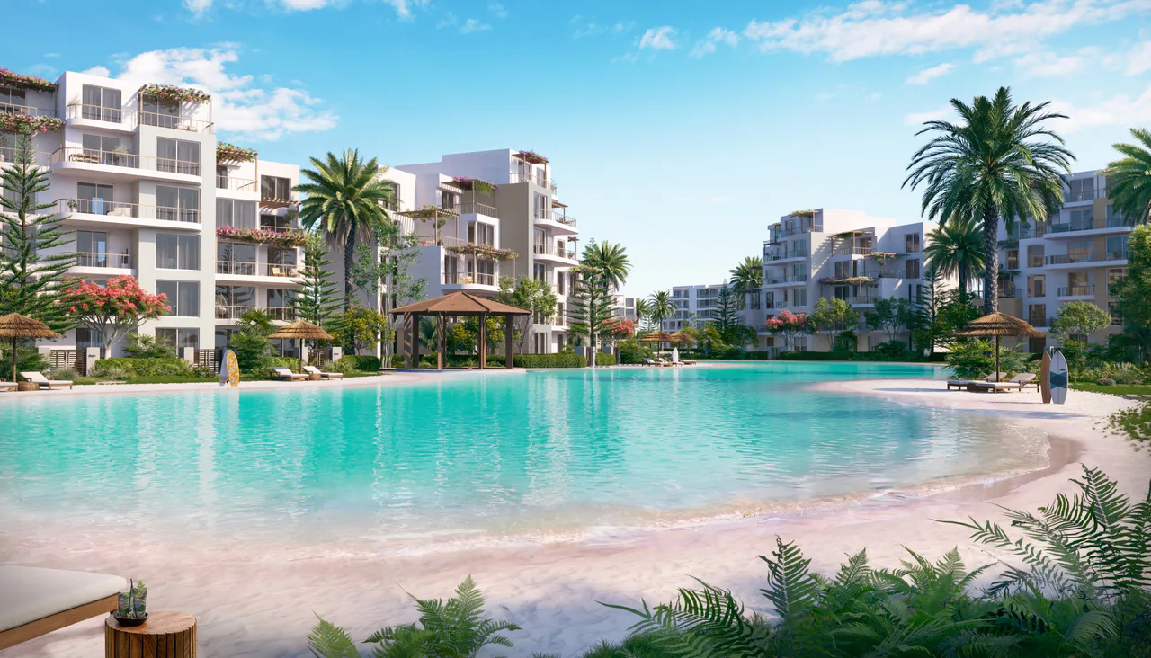 شاليه غرفة واحدة مع حديقة في سي شور من هايد بارك للتطوير العقاري للبيع في الساحل الشمالي | Forsa Property