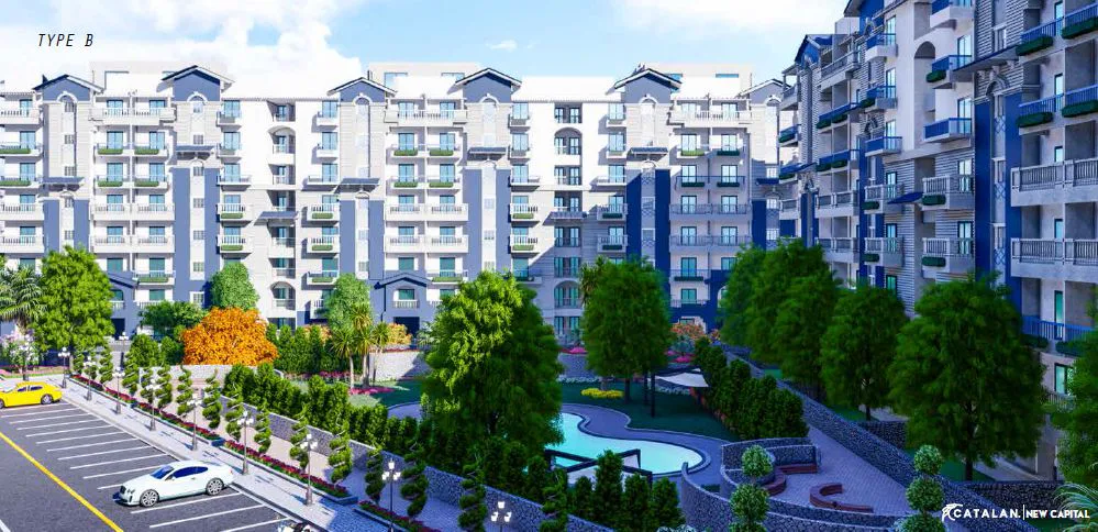 شقة 3 غرف في كاتالان من جيتس للتطوير العقاري للبيع في مدينة العاصمة الجديدة | Forsa Property