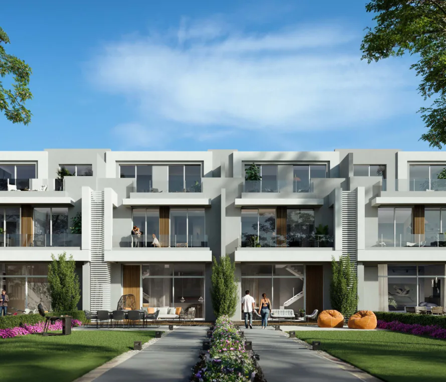 4 Bed Townhouse with Garden at El Patio Town by La Vista Developments For Sale in New Cairo City | Forsa Property 4 Bed Townhouse with Garden at El Patio Town by La Vista Developments For Sale in New Cairo City | Forsa Property