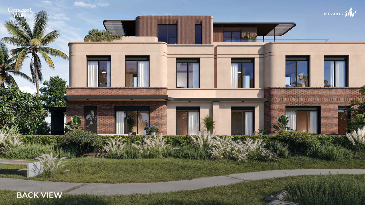 4 Bed Townhouse at Crescent Walk by Marakez For Sale in 6th Settlement, New Cairo City | Forsa Property