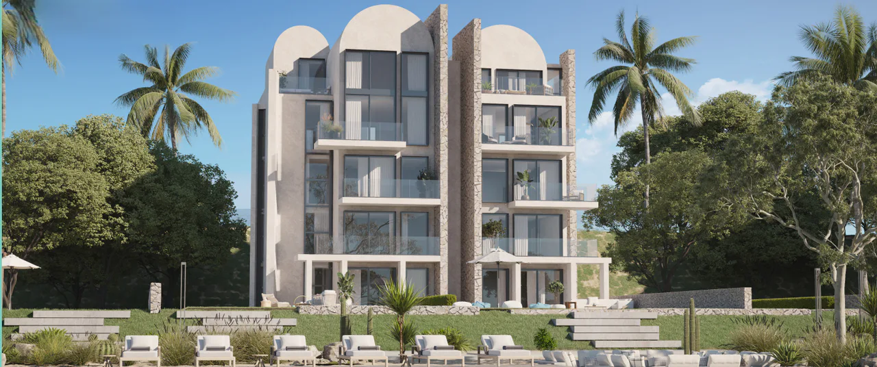 شاليه 3 غرف مع حديقة في سولت من تطوير مصر للبيع في مدينة رأس الحكمة، الساحل الشمالي | Forsa Property