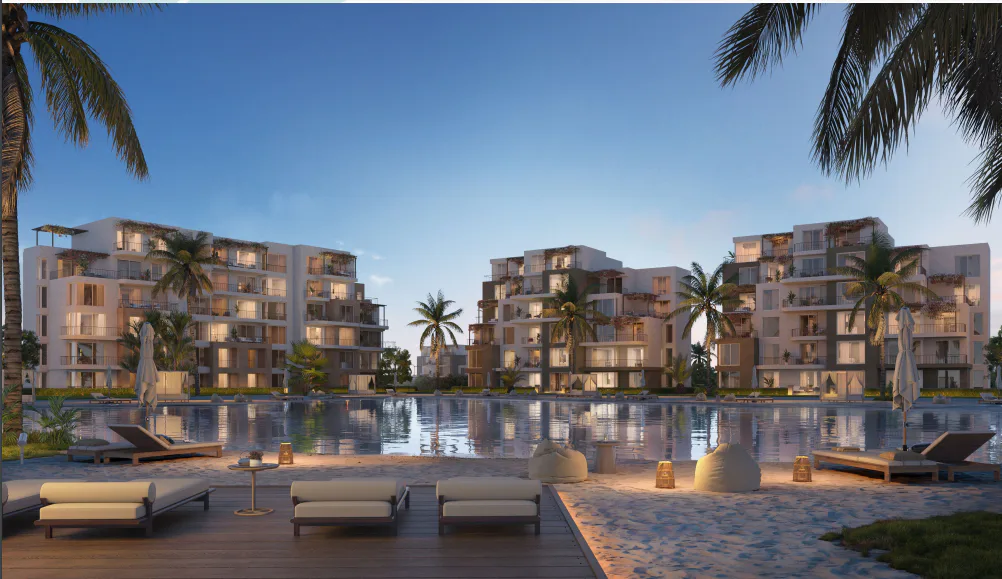 شاليه غرفتين في سي شور من هايد بارك للتطوير العقاري للبيع في الساحل الشمالي | Forsa Property