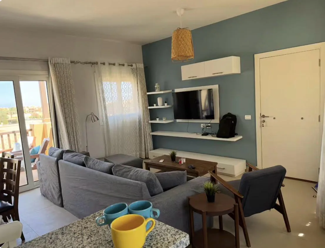 شقة غرفتين في ووتر سايد كوندوز من أوراسكوم مصر للتطوير العقاري للبيع في الجونة | Forsa Property