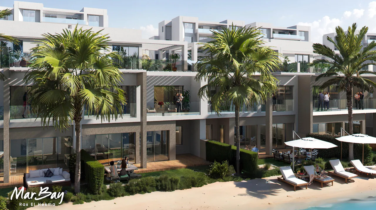 2 Bed Chalet with Garden at Mar Bay - Ras El Hekma by Al Marasem Development For Sale in Ras El Hekma City, North Coast (Sahel) | Forsa Property