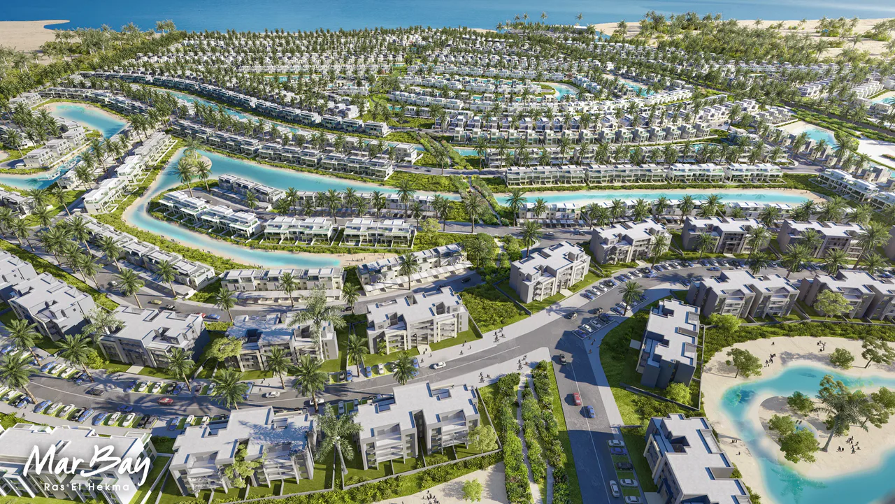 3 Bed Townhouse with Garden at Mar Bay - Ras El Hekma by Al Marasem Development For Sale in Ras El Hekma City, North Coast (Sahel) | Forsa Property