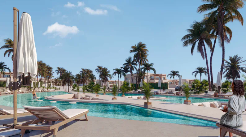 2 Bed Chalet at Hacienda West by Palm Hills Developments For Sale in Ras El Hekma City, North Coast (Sahel) | Forsa Property