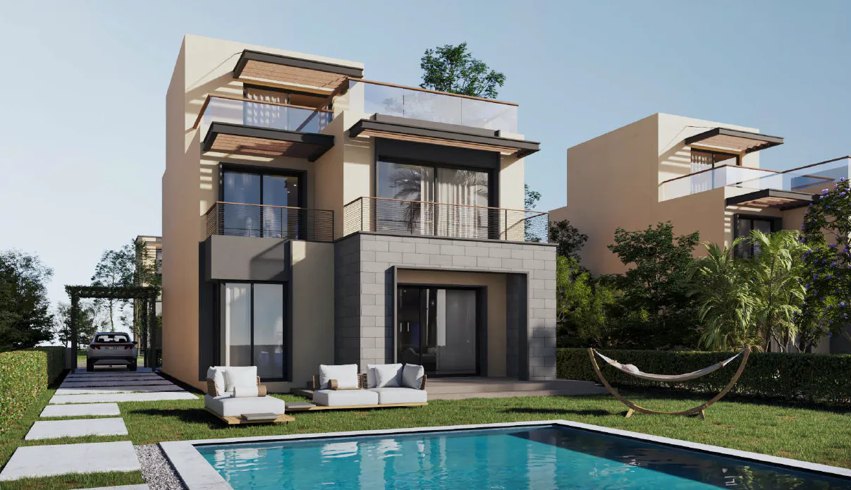 فيلا 3 غرف في جاردن ليكس من هايد بارك للتطوير العقاري للبيع في مدينة السادس من أكتوبر | Forsa Property