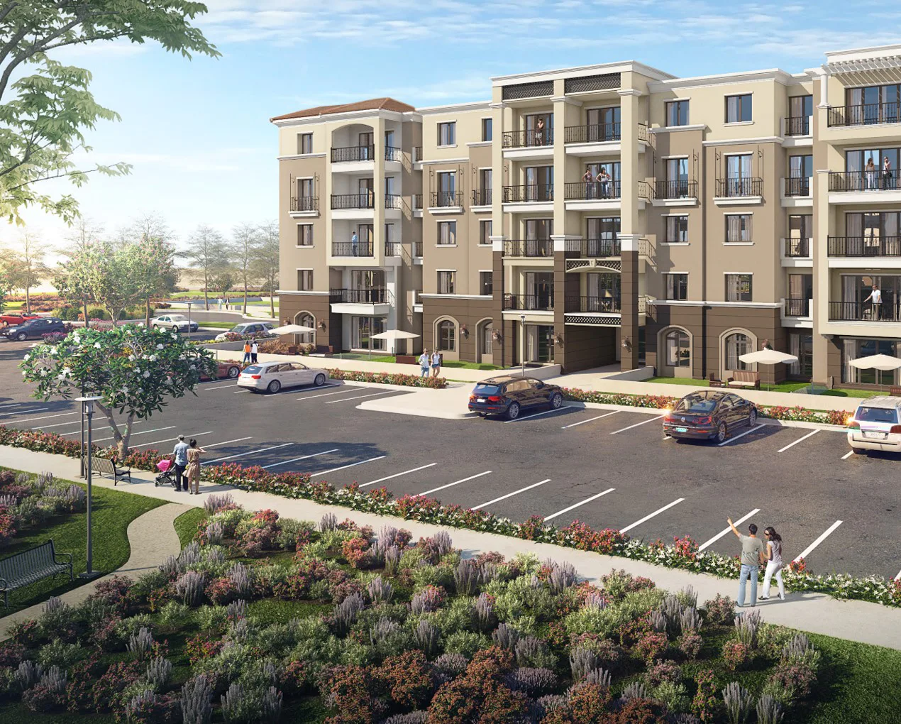 شقة 3 غرف مع حديقة في ميفيدا من اعمار مصر للبيع في مدينة القاهرة الجديدة | Forsa Property