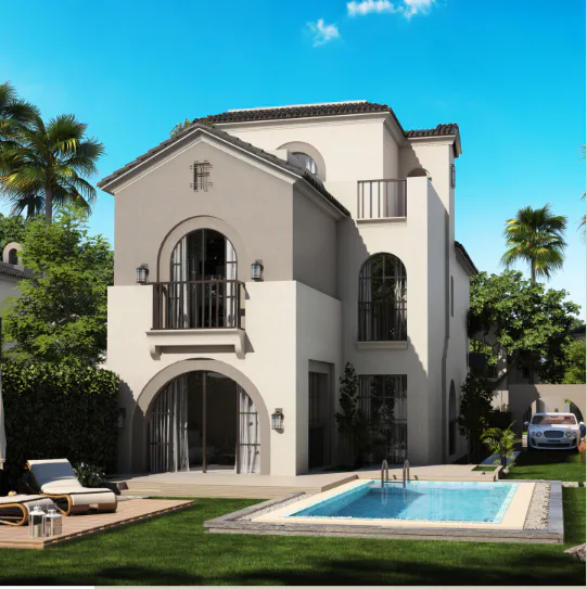 4 Bed Villa with Garden at Sarai by Madinet Masr (MNHD) For Sale in New Cairo City | Forsa Property