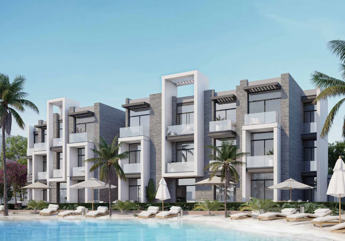 شاليه غرفتين مع حديقة في أزها من مدار للتطوير العقاري للبيع في العين السخنة | Forsa Property