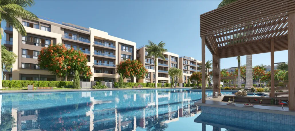 شقة 3 غرف مع حديقة في ازاد فيوز من تعمير للتطوير العقاري للبيع في مدينة القاهرة الجديدة | Forsa Property