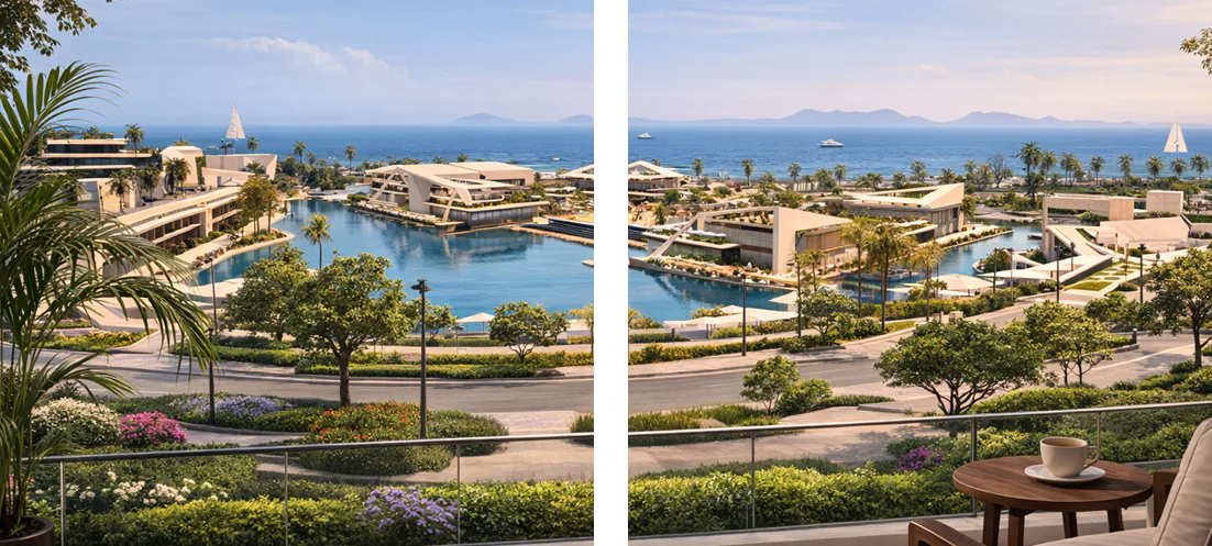 شاليه غرفتين في ذا جروف من  دي ام للتطوير العقاري للبيع في العين السخنة | Forsa Property